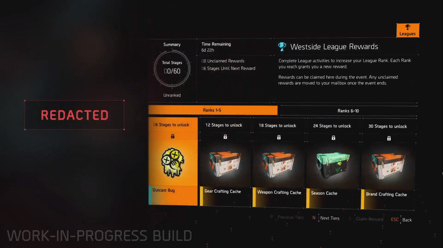 Menu liga 3_The Division 2