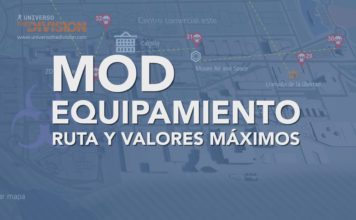 Mods de equipamiento. Ruta y Mapa